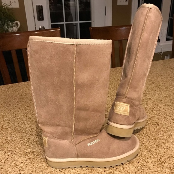 skechers calf length boots